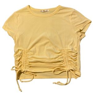 Heart Hips, Yellow crop top